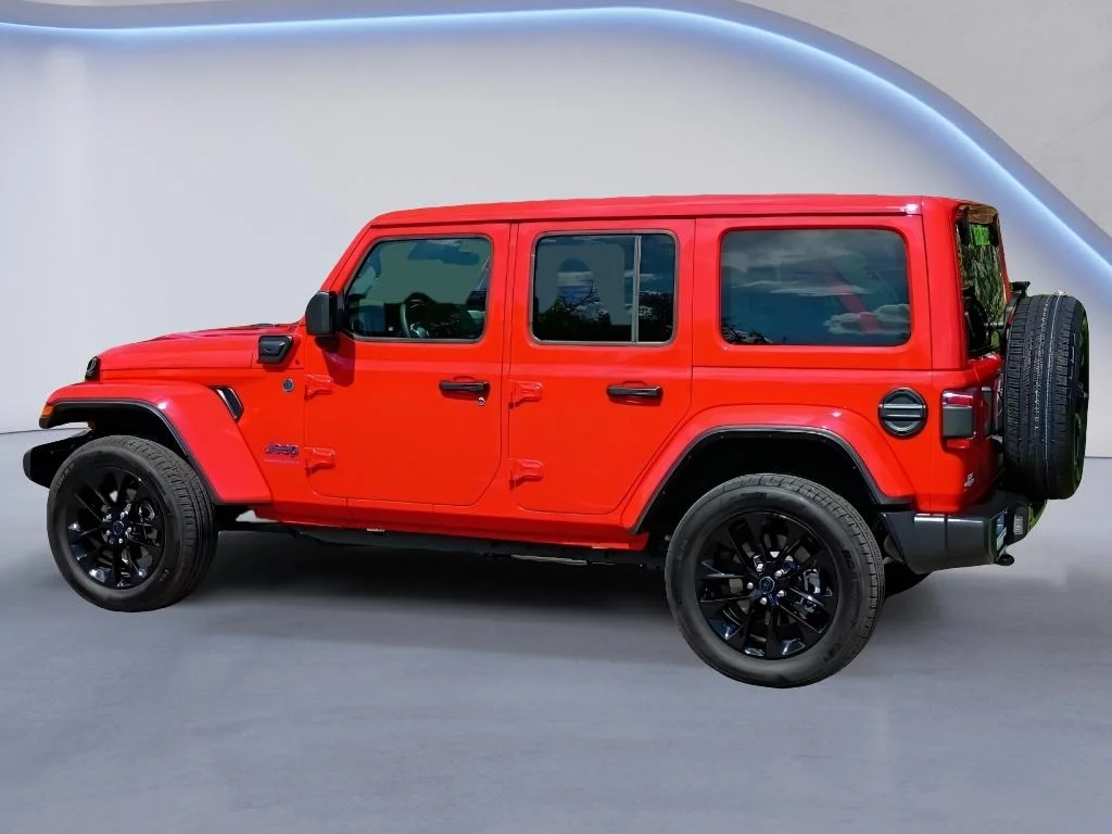 Used 2025 Firecracker Red Clearcoat Jeep Sahara image 3