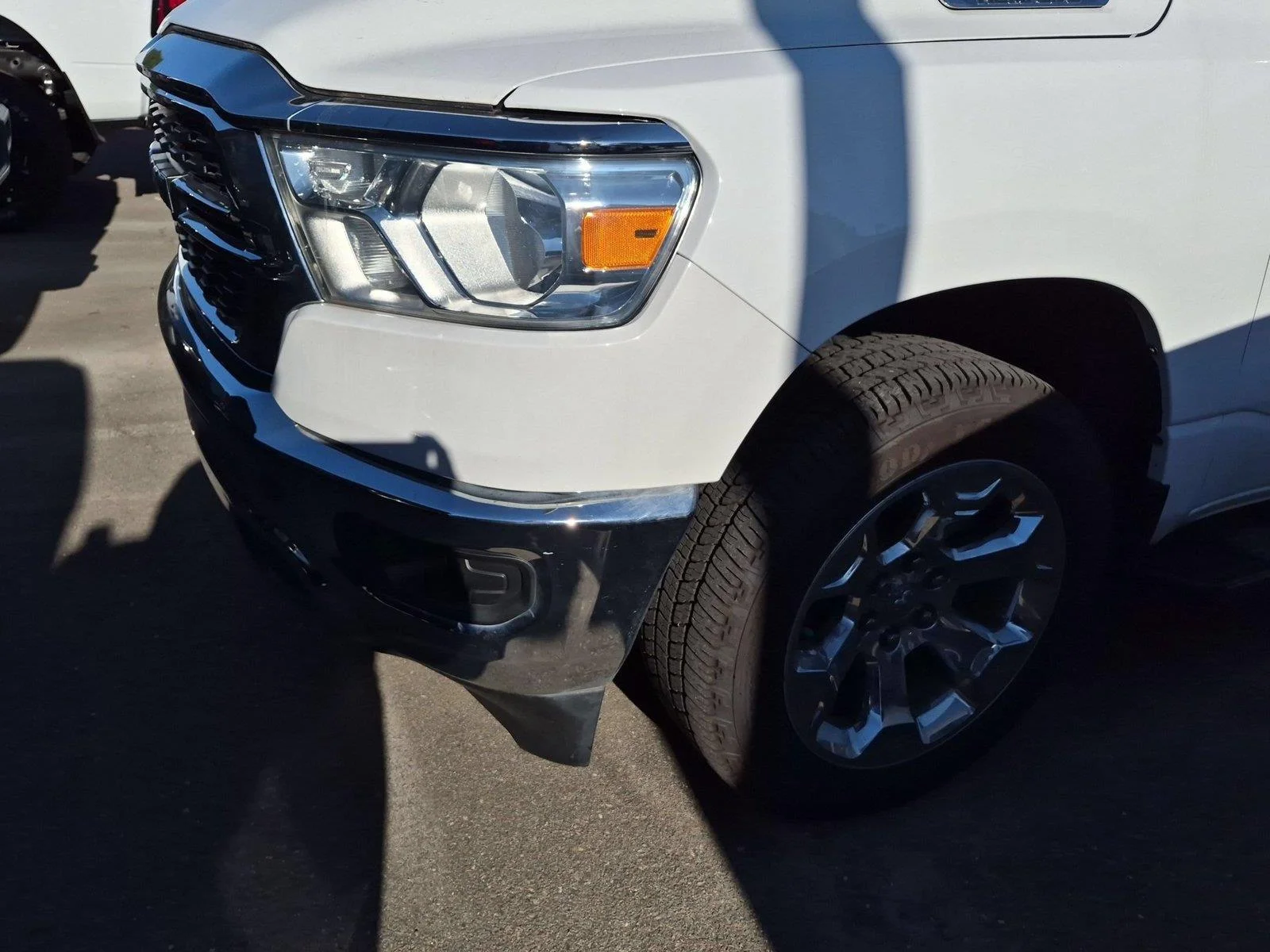 Used 2022 Bright White Clearcoat Ram Big Horn image 3