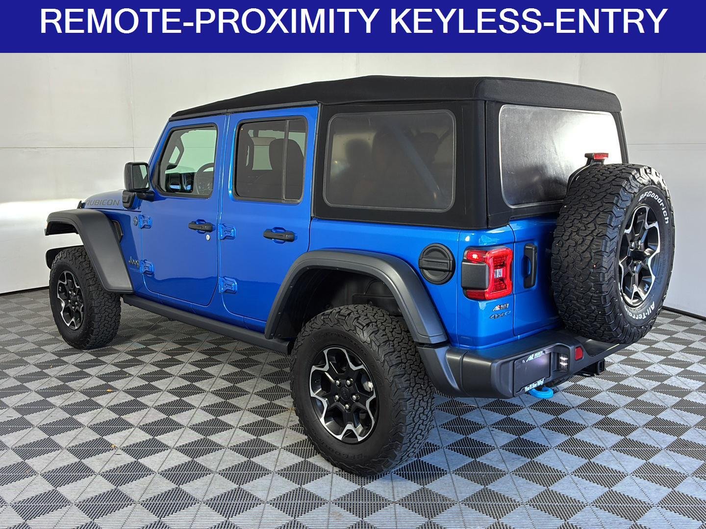 Used 2021 Hydro Blue Pearlcoat Jeep Unlimited Rubicon image 7