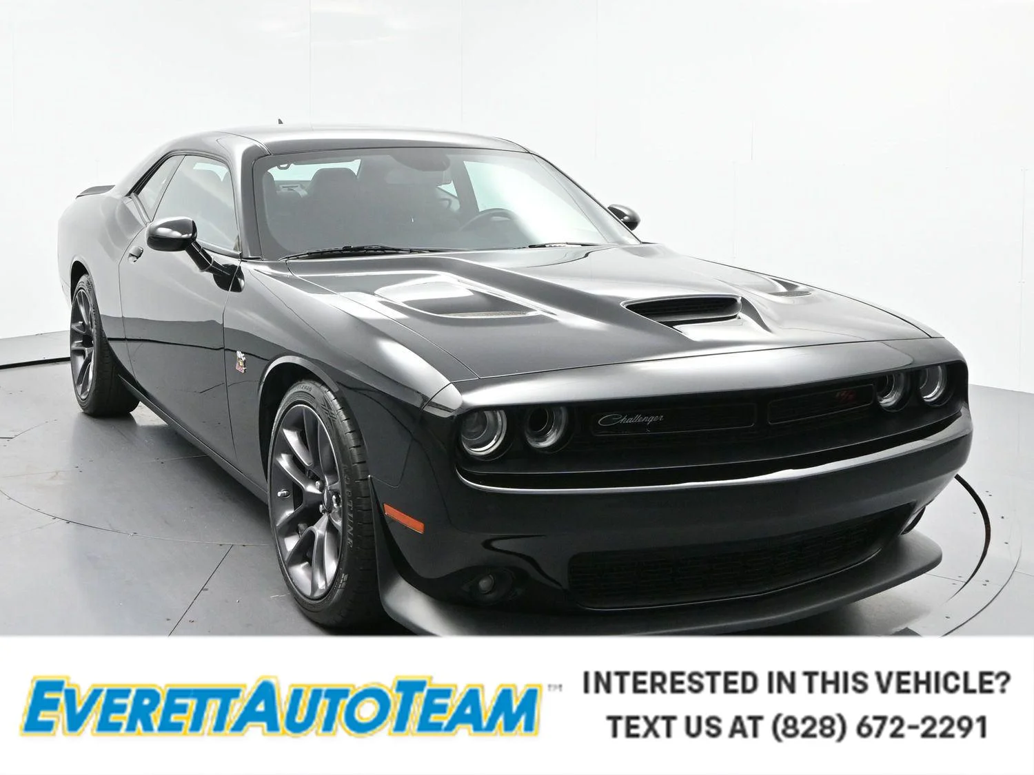 Used 2023 Pitch Black Clearcoat Dodge R/T Scat Pack image 1