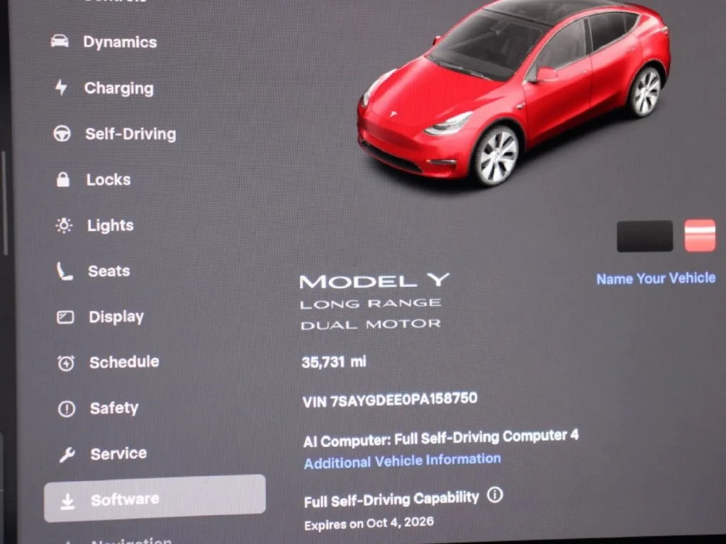 Used 2023 Red Multi-Coat Tesla Long Range image 23
