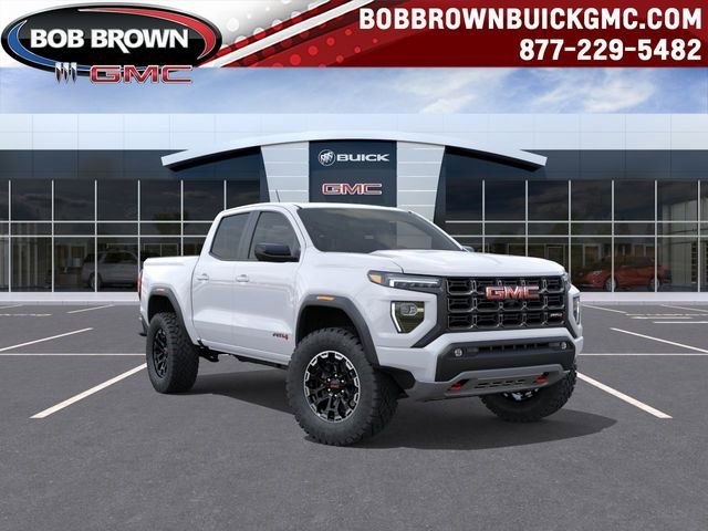Summit White 2026 GMC Canyon AT4 Crew Cab 4WD Pickup Truck Four-Wheel Drive