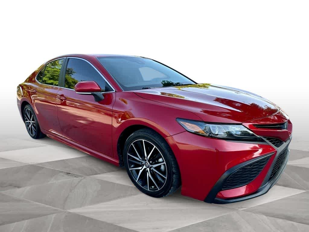Used 2023 Supersonic Red Toyota SE image 2