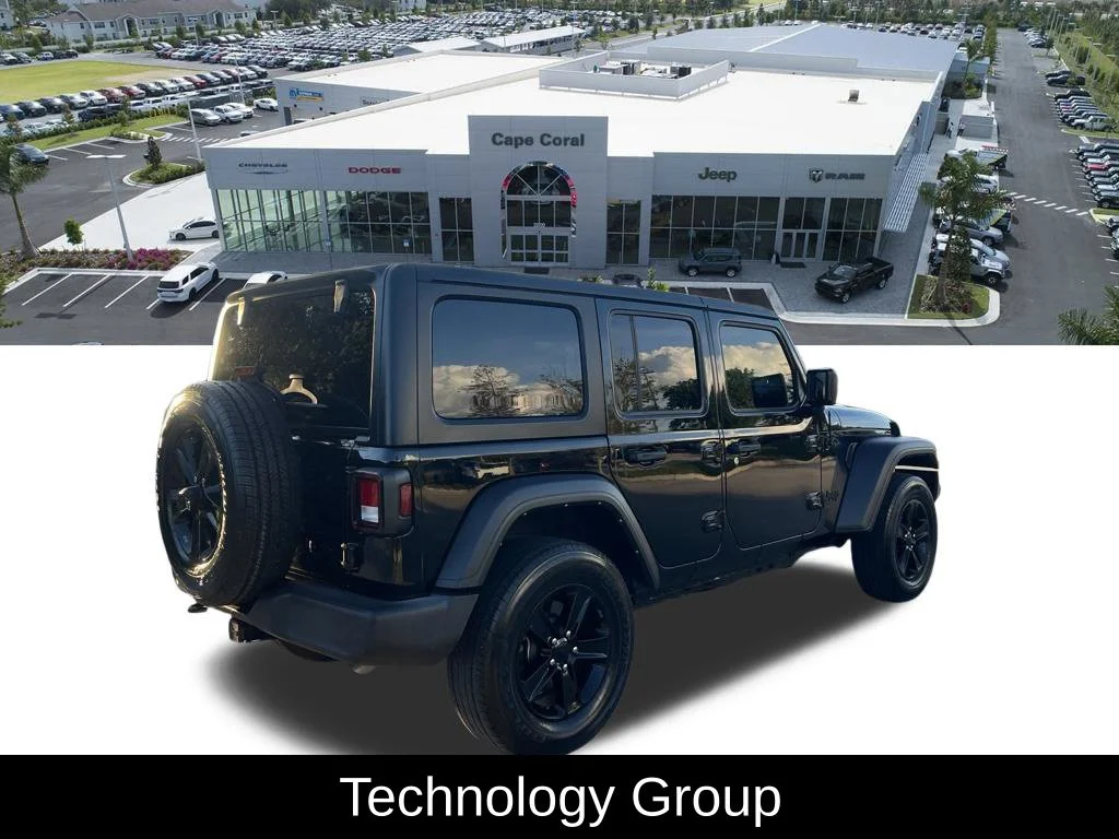 Certified Used 2022 Black Jeep Unlimited Sport Altitude image 5
