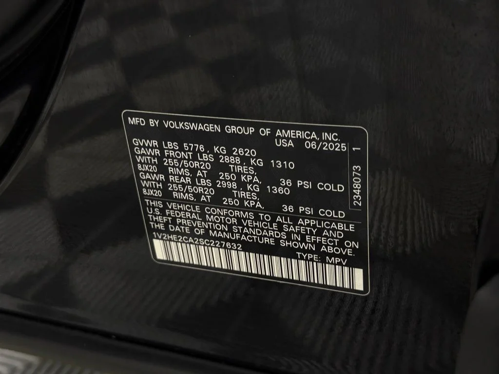 Certified Used 2025 Black Volkswagen 2.0T SE w/Technology image 37