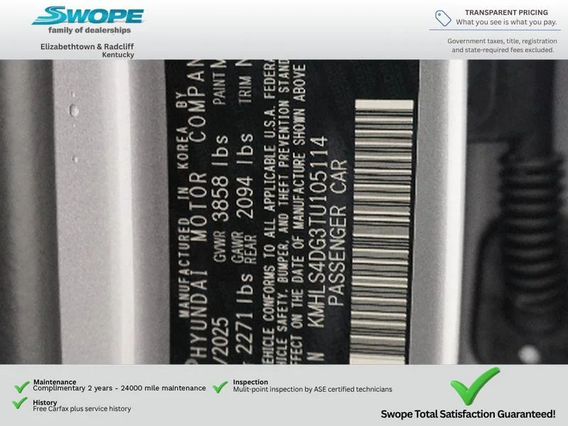 New 2026 Fluid Metal Hyundai SEL Sport Premium image 25