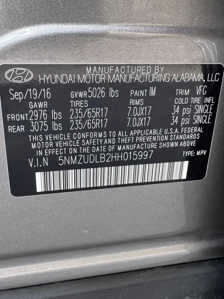 Used 2017 Gray Hyundai 2.4 Base image 35