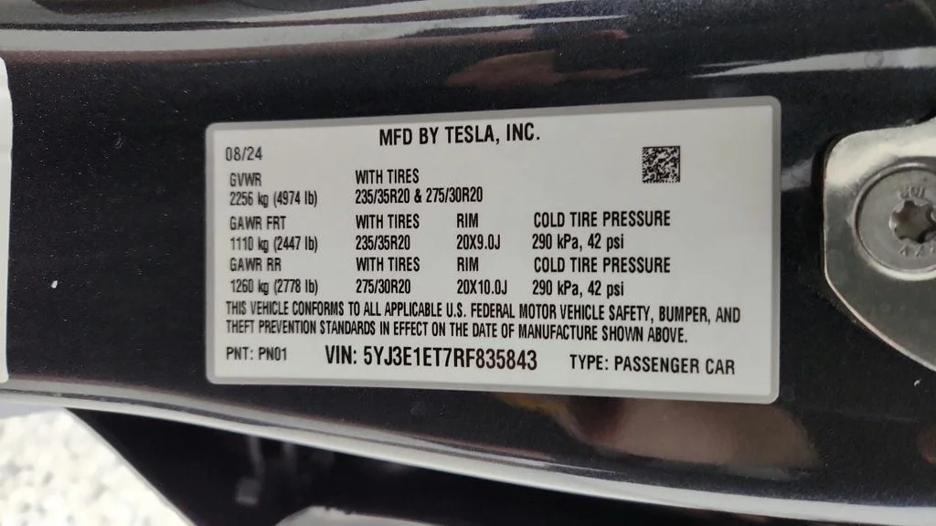 Used 2024 Stealth Grey Tesla Performance AWD image 45