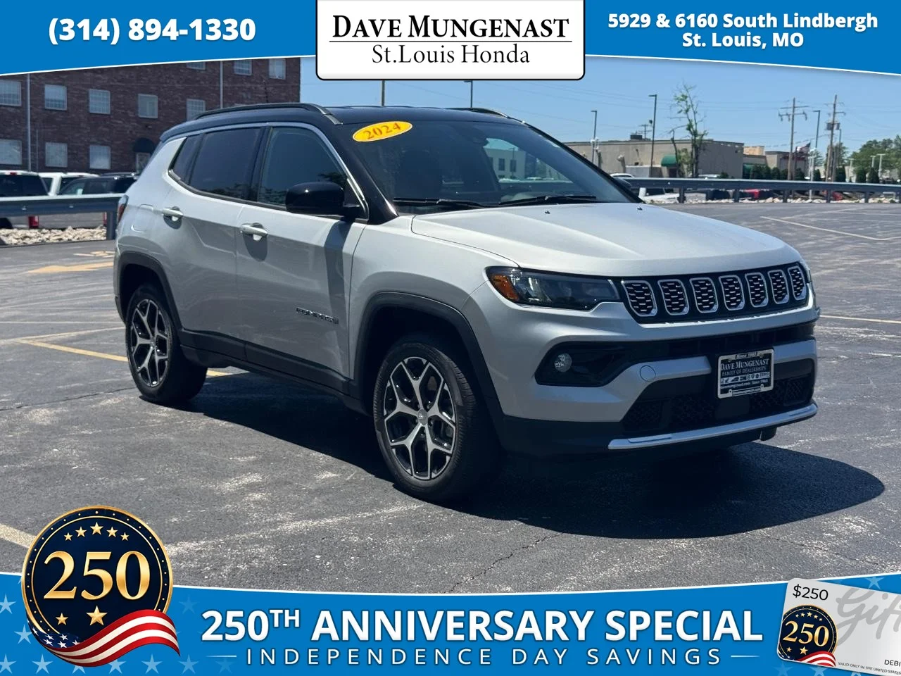 Used 2024 Silver Zynith Clear Coat Jeep Limited image 1