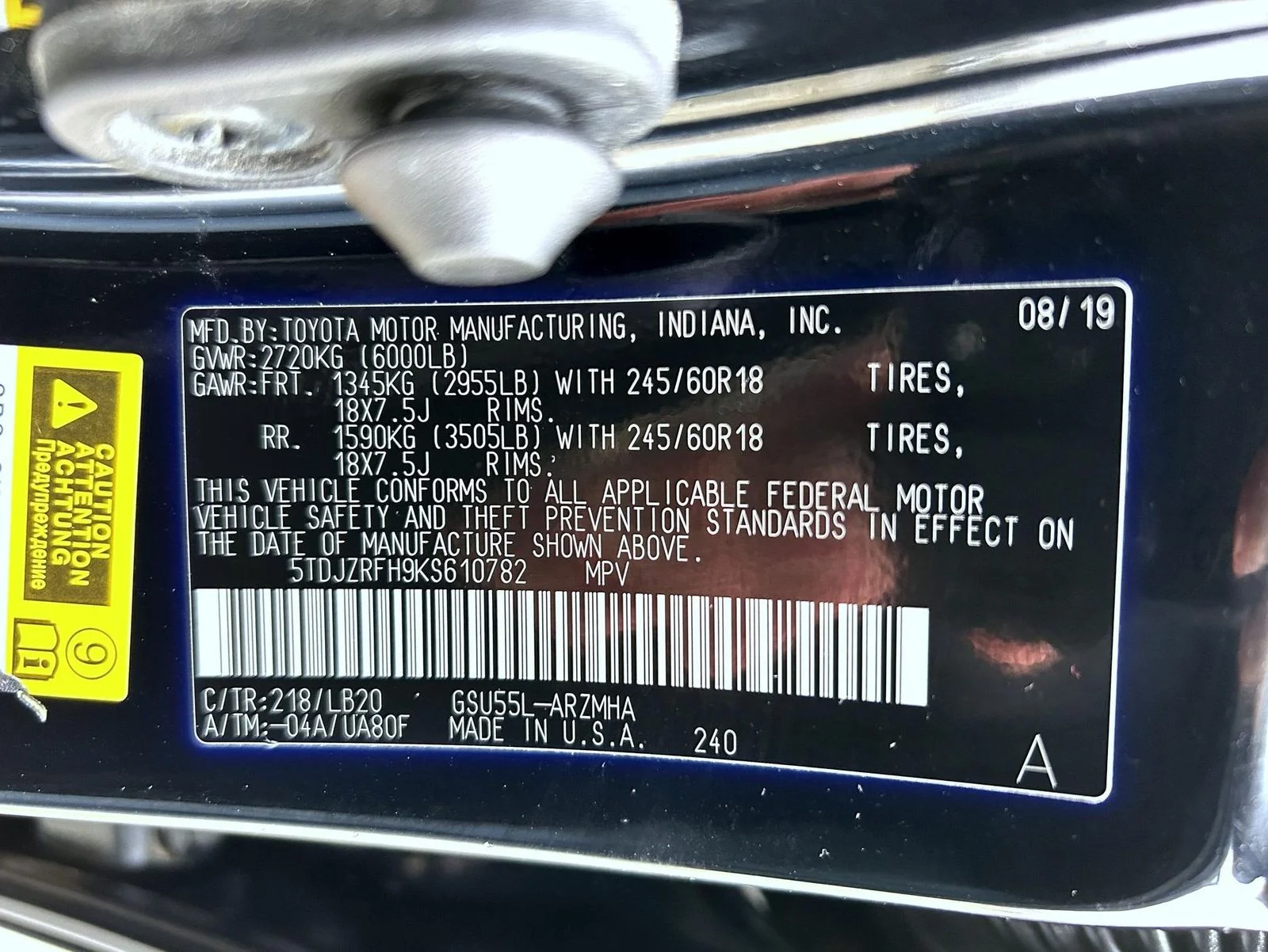 Used 2019 Black Toyota XLE image 27