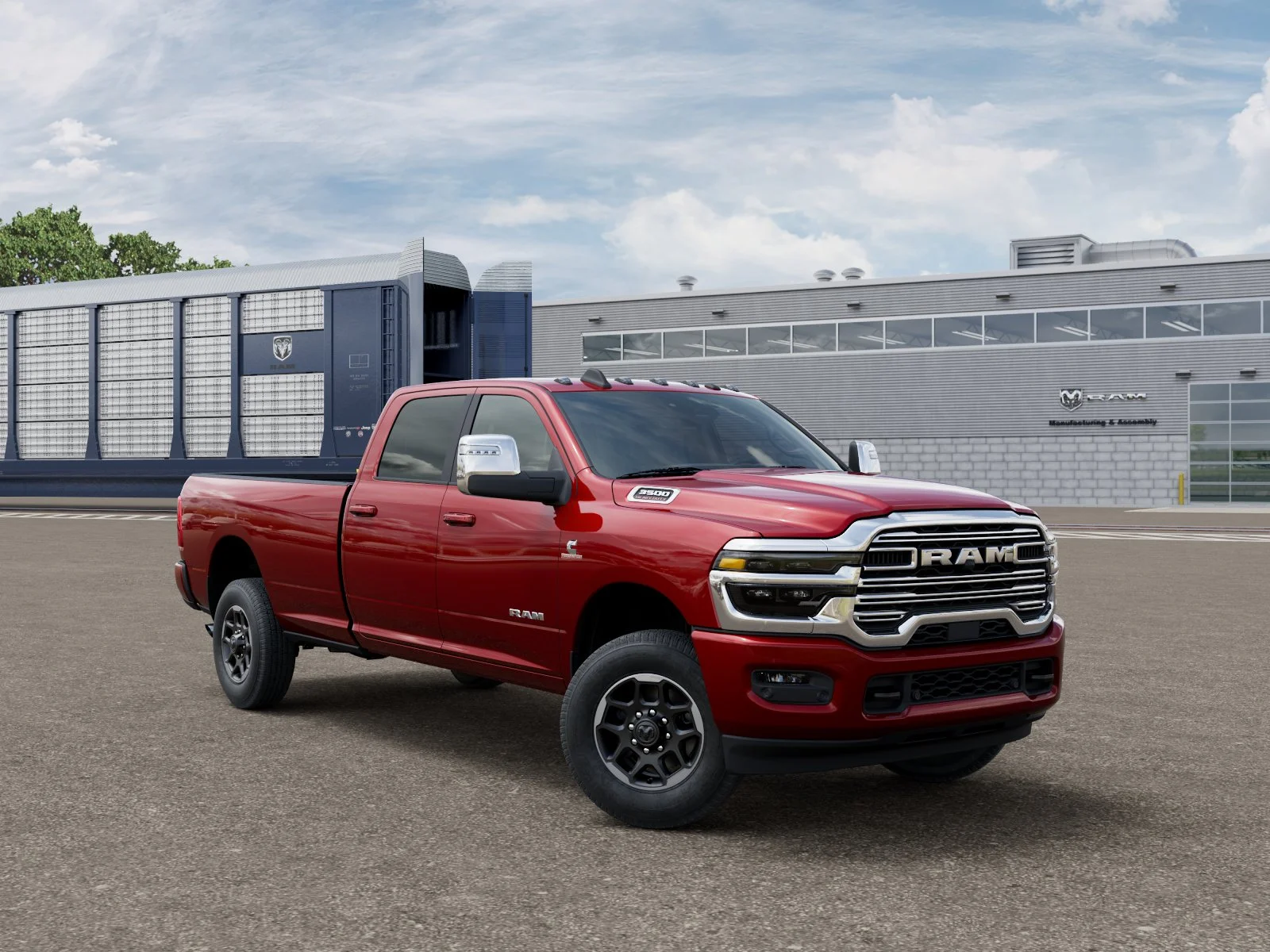 New 2027 Molten Red Pearl-Coat Exterior Paint RAM LARAMIE image 3