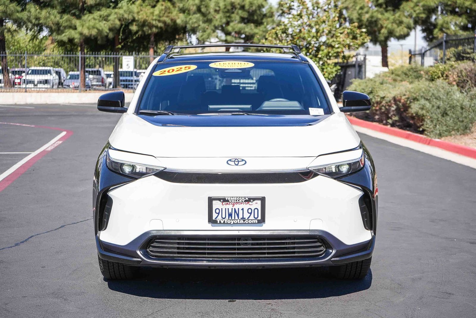 Used 2025 Toyota bZ4X XLE with VIN JTMAAAAA2SA072877 for sale in Temecula, CA