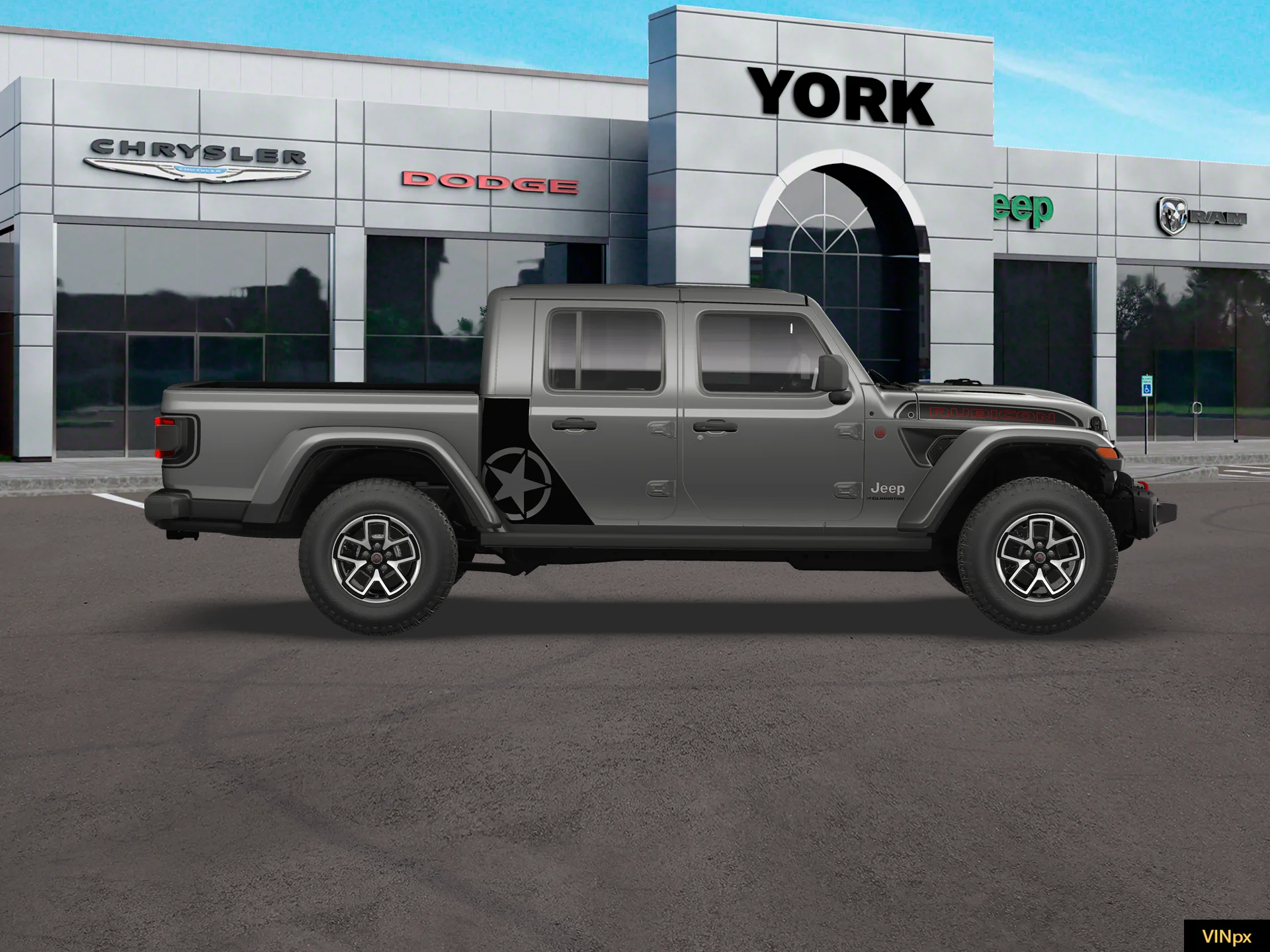 New 2026 Granite Crystal Metallic Clear-Coat Exterior Paint Jeep Rubicon X image 9