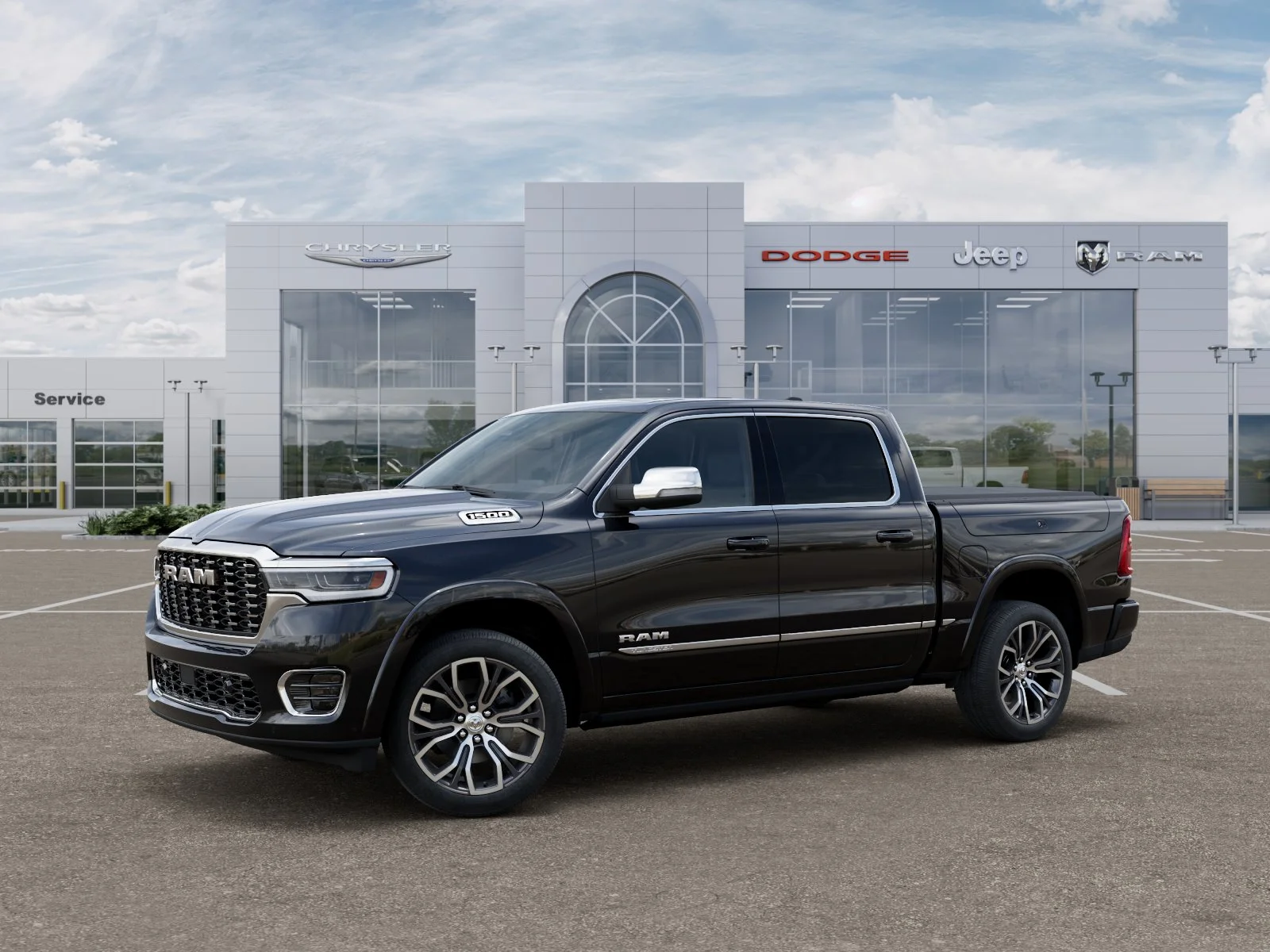 New 2026 Diamond Black Crystal Pearl-Coat Exterior Paint RAM Tungsten image 33