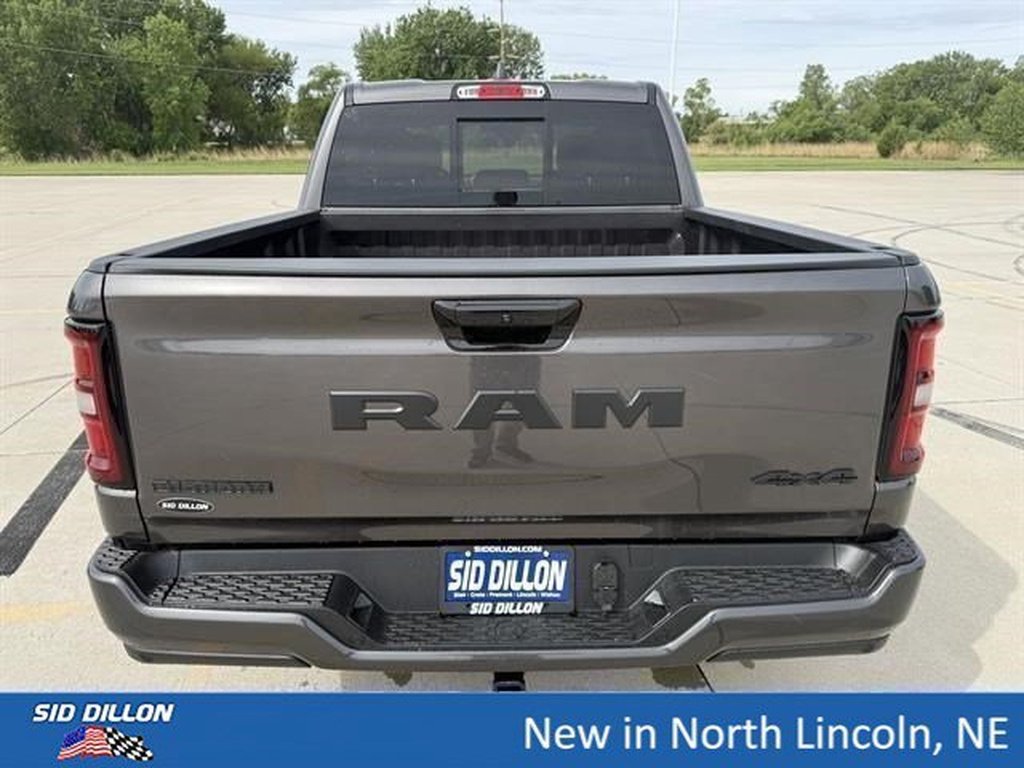 New 2026 Granite Crystal Metallic Clear-Coat Exterior Paint RAM Big Horn Crew Cab 4x4 5