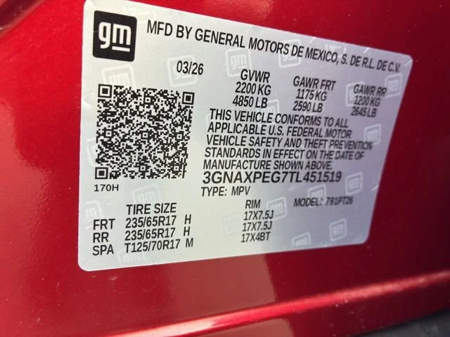 New 2026 Radiant Red Tintcoat Chevrolet LT image 10