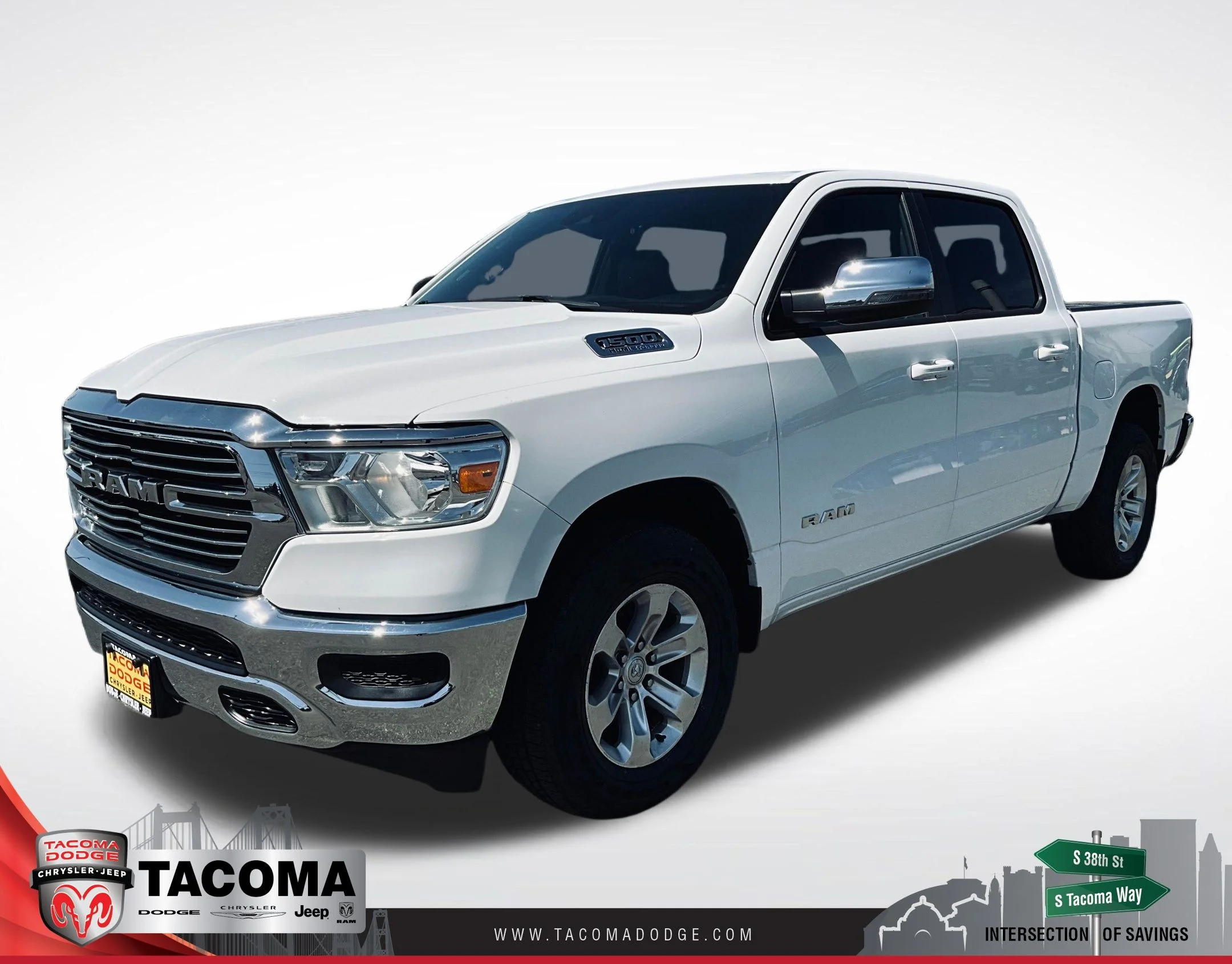 Certified Used 2024 White Ram Laramie image 1