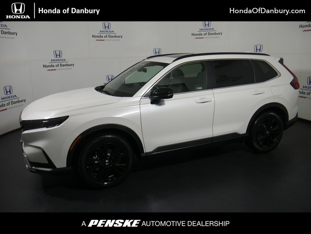 New 2026 Platinum White Pearl Honda AWD Sport Touring Hybrid image 1