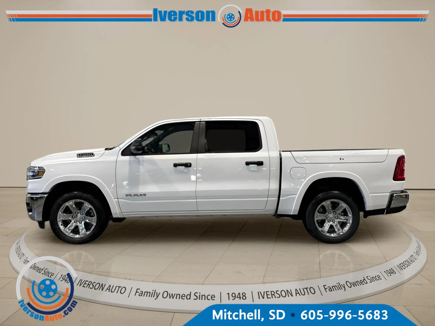 New 2026 Bright White Clear-Coat Exterior Paint RAM Big Horn image 4