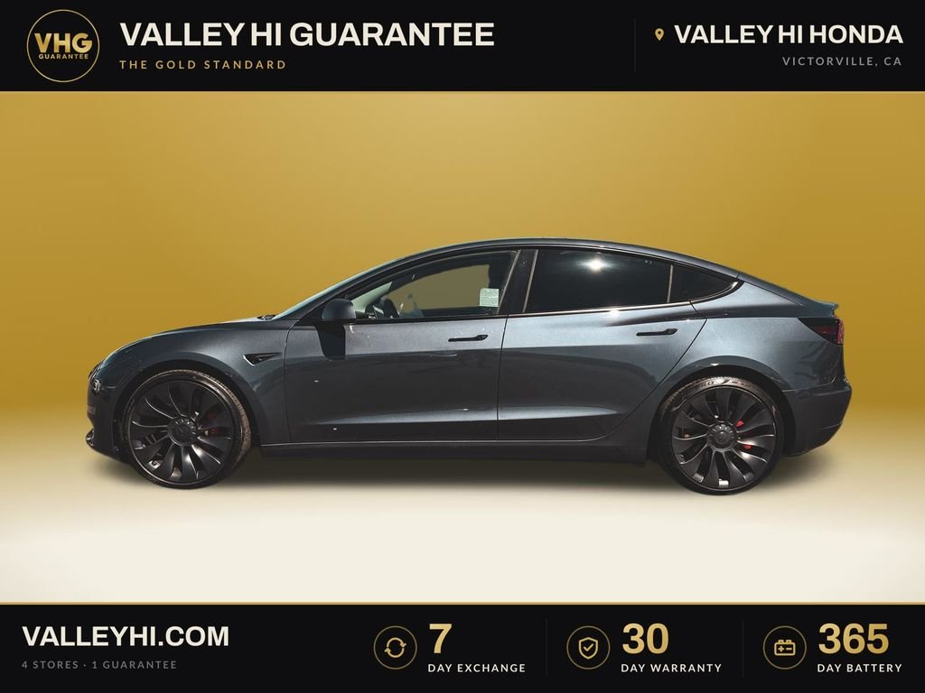 Used 2023 Gray Tesla Performance image 4