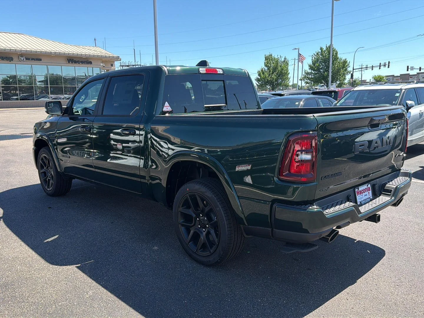 New 2026 Serrano-Green Metallic Exterior Paint RAM Laramie image 5
