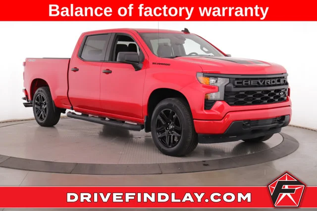 Pre-Owned 2024 Chevrolet Silverado 1500 Custom 4D Crew Cab in Findlay # ...