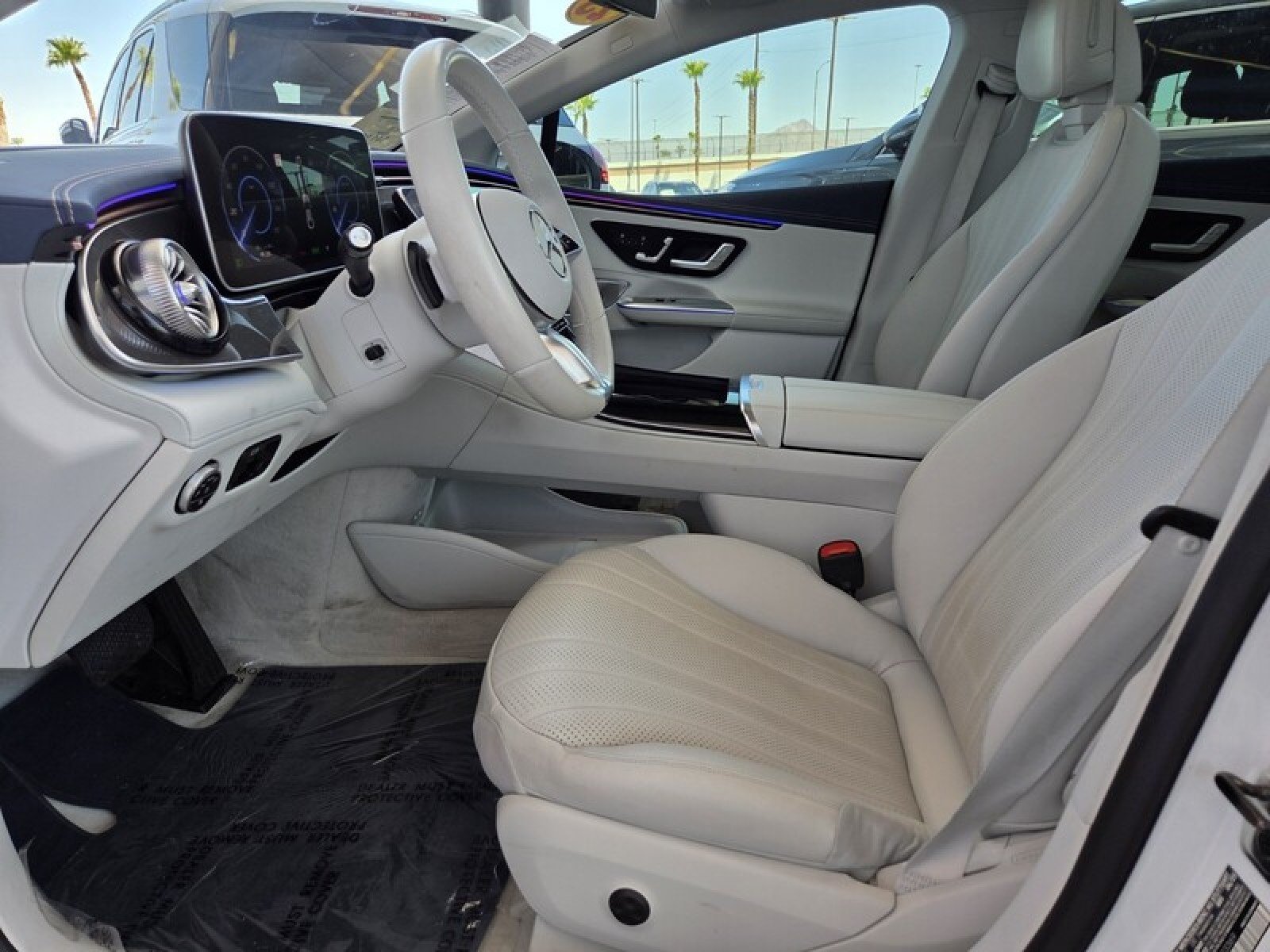 Certified Used 2023 MANUFAKTUR Moonlight White Metallic Mercedes-Benz EQE 350+ image 13