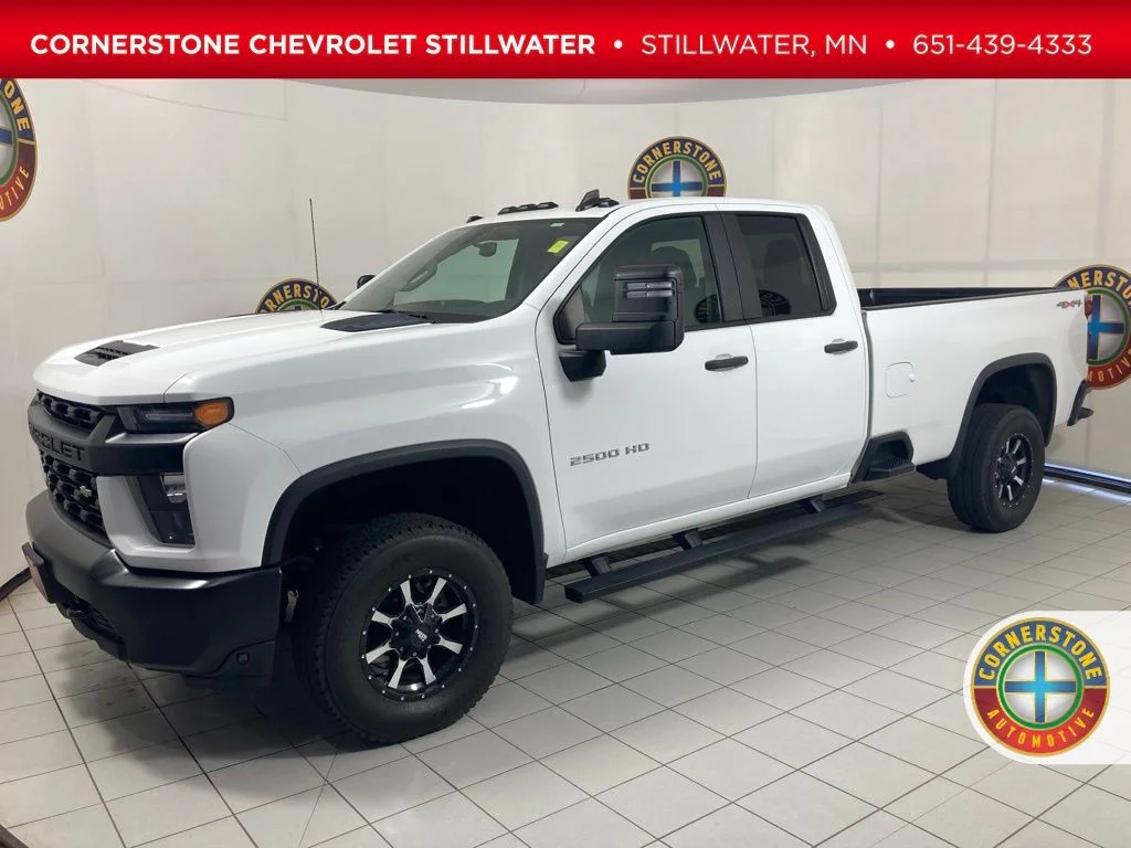 Used 2020 White Chevrolet Work Truck image 1