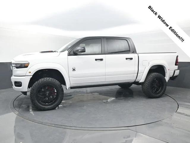 New 2026 Bright White Clear-Coat Exterior Paint RAM BLACK WIDOW EDITION image 2
