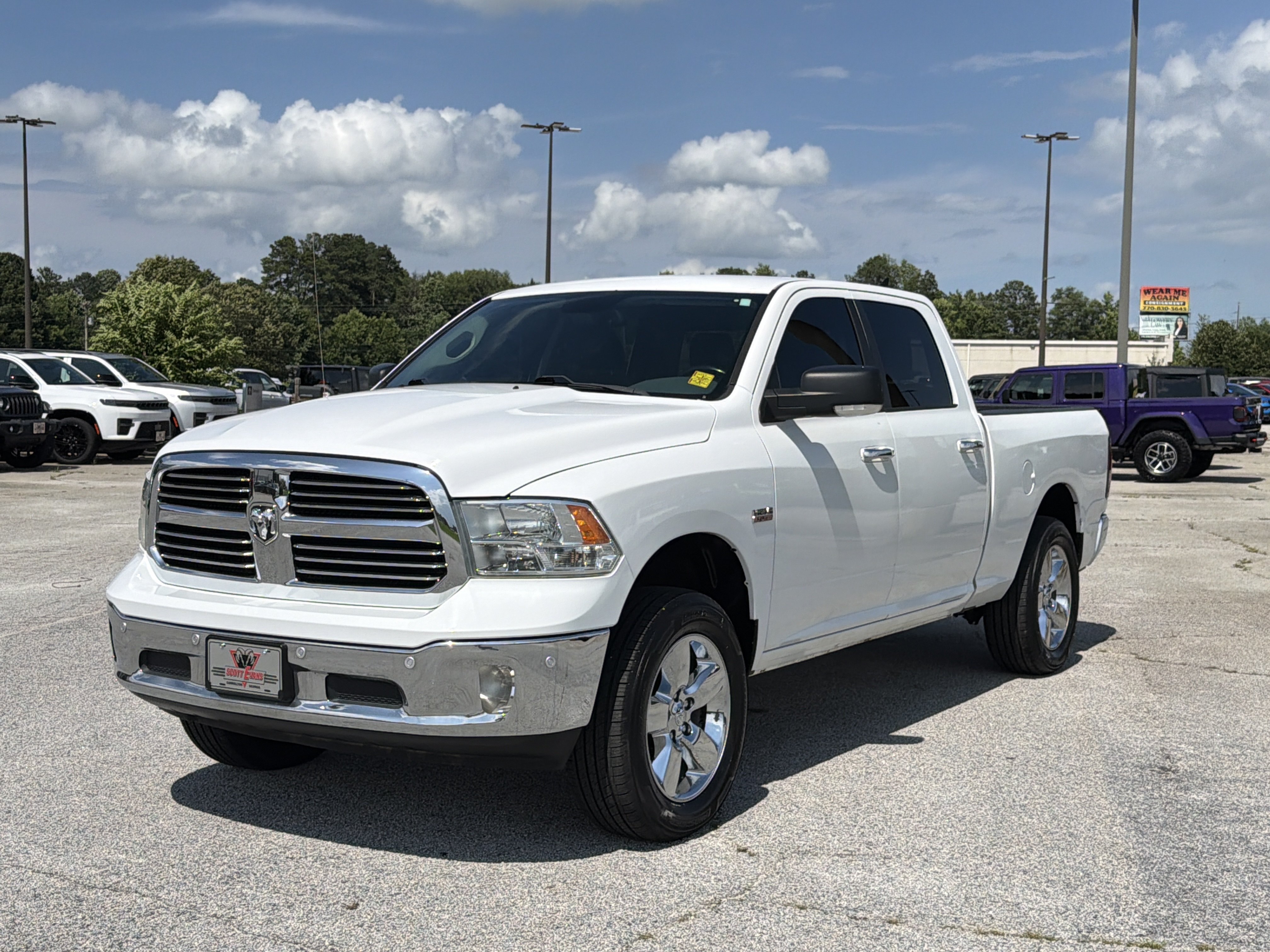 Used 2018 Bright White Clearcoat Ram Big Horn image 4