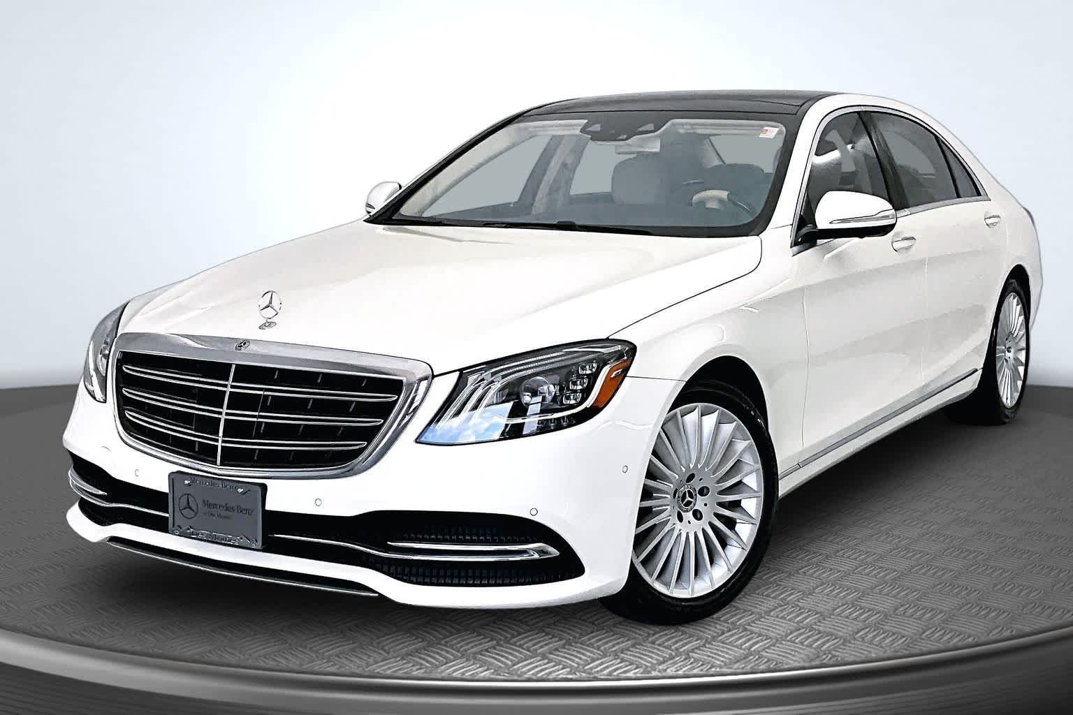 Used 2019 designo Diamond White Mercedes-Benz S 560 image 1