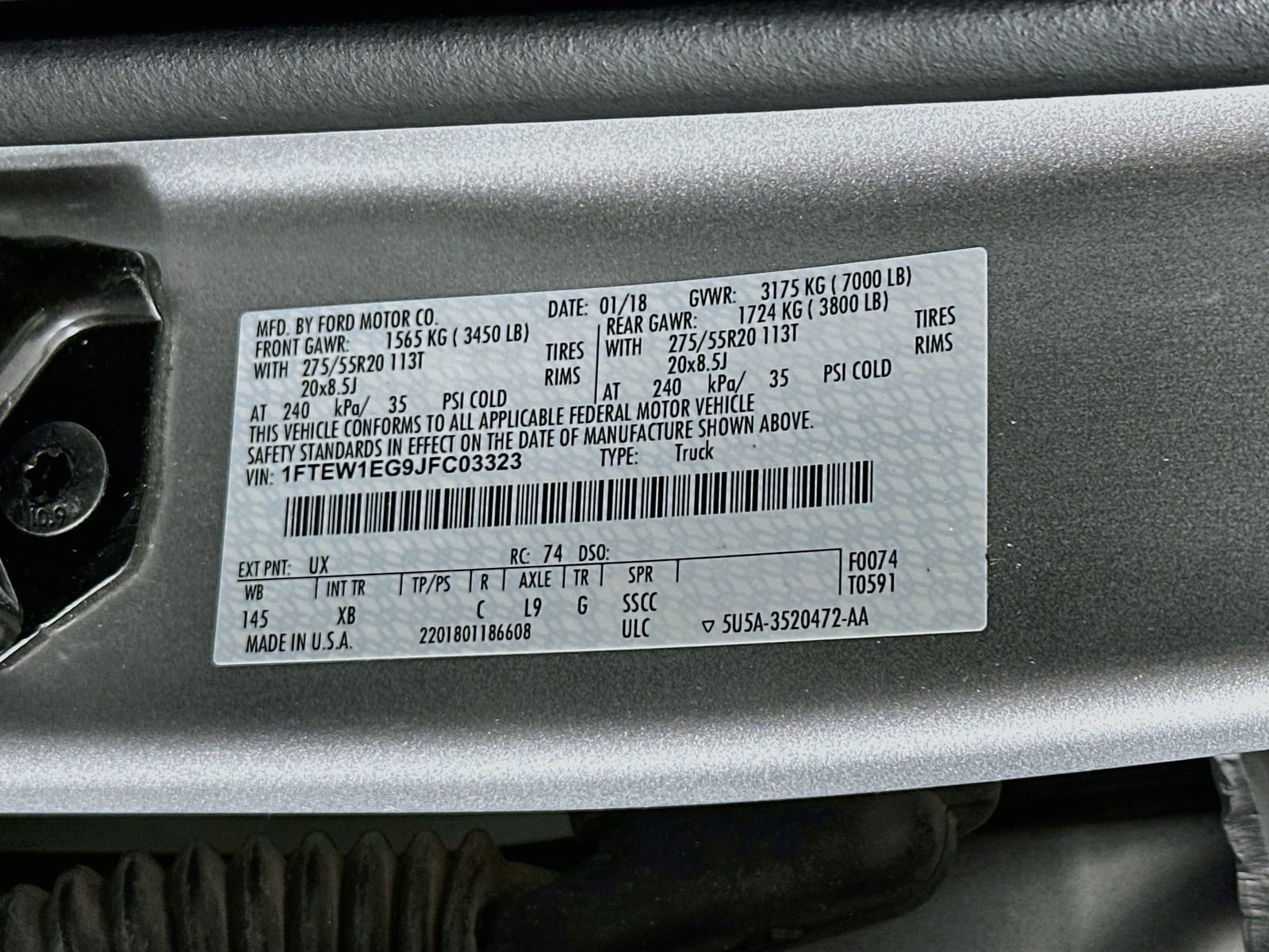 Used 2018 Ingot Silver Ford XLT image 32