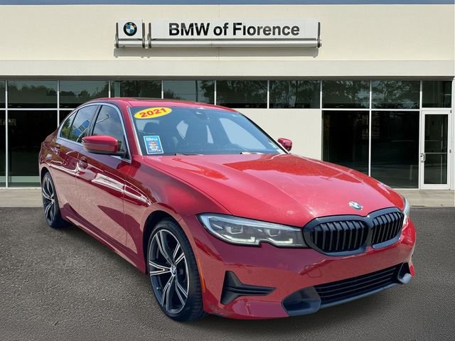 Used 2021 Red BMW 330i image 1