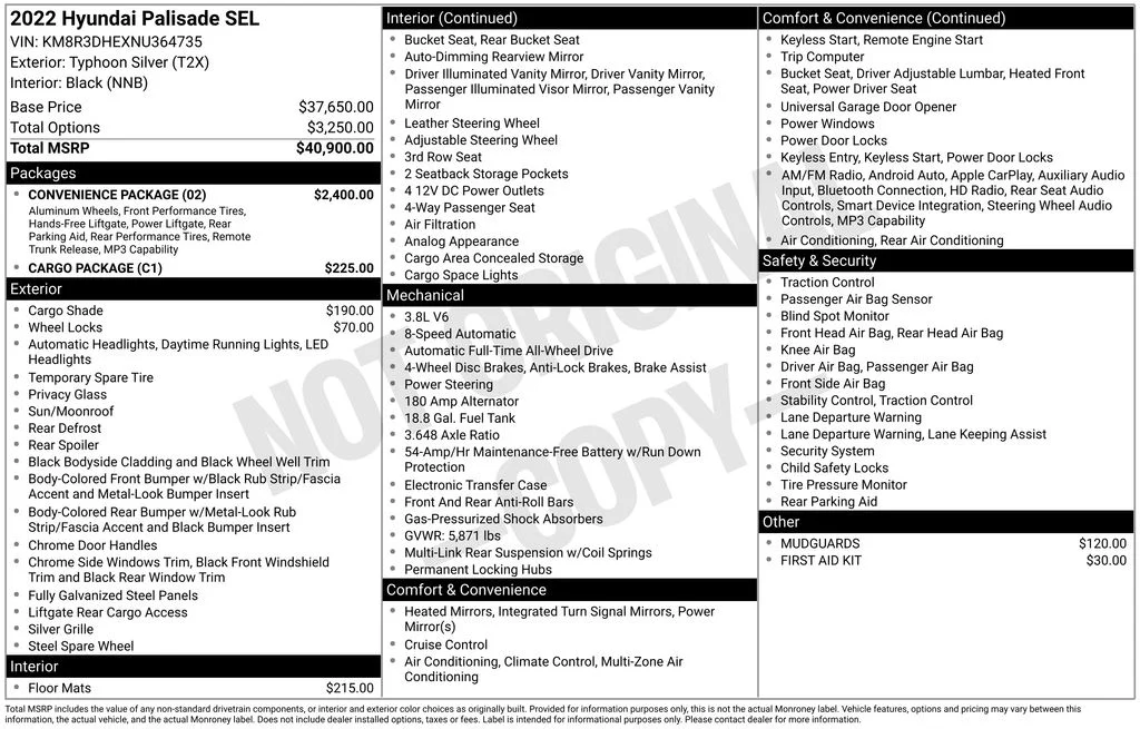 Used 2022 Silver Hyundai SEL image 17