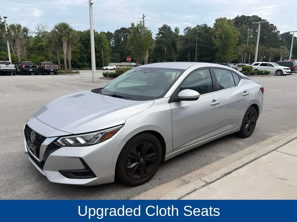 Used 2021 Brilliant Silver Metallic Nissan SV image 4