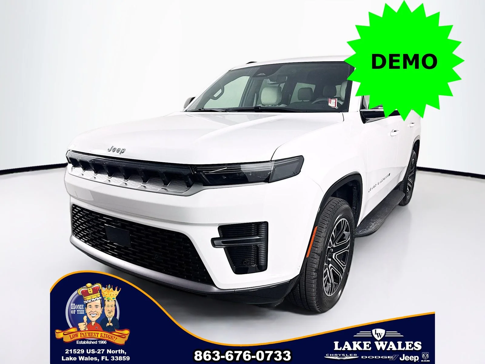 New 2026 Bright White Clear-Coat Exterior Paint Jeep Grand Wagoneer image 2