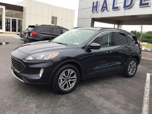 Certified Used 2022 Stone Blue Metallic Ford SEL image 2