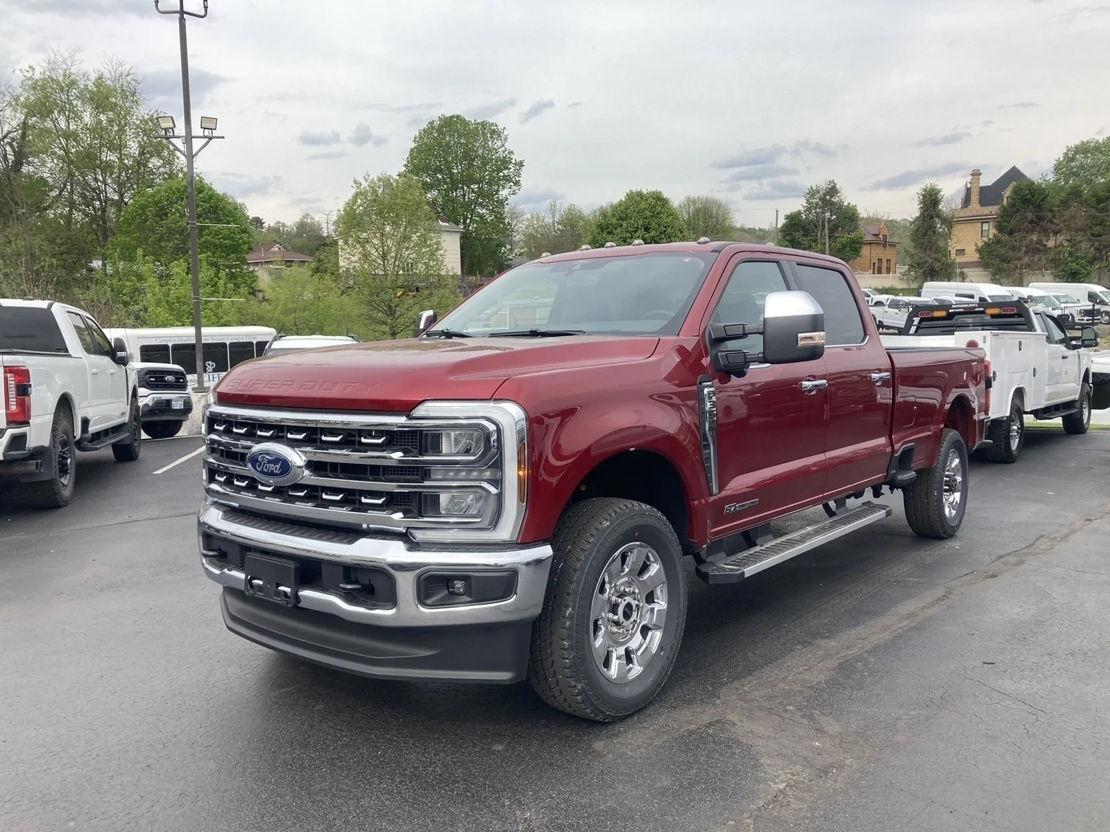New 2026 Ruby Red Metallic Tinted Clearcoat Ford F-350® Lariat® image 2