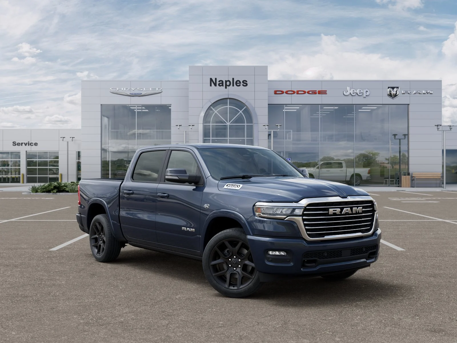 New 2026 Forged Blue Metallic Exterior Paint RAM Laramie image 31