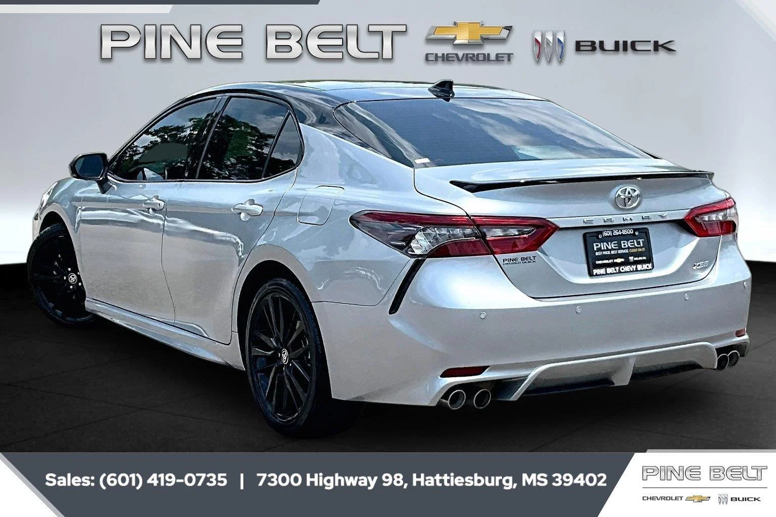 Used 2023 Celestial Silver Metallic/Midnight Black Metallic Toyota XSE image 2