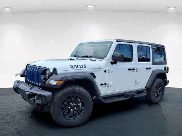 Used 2022 White Jeep Unlimited Willys image 1