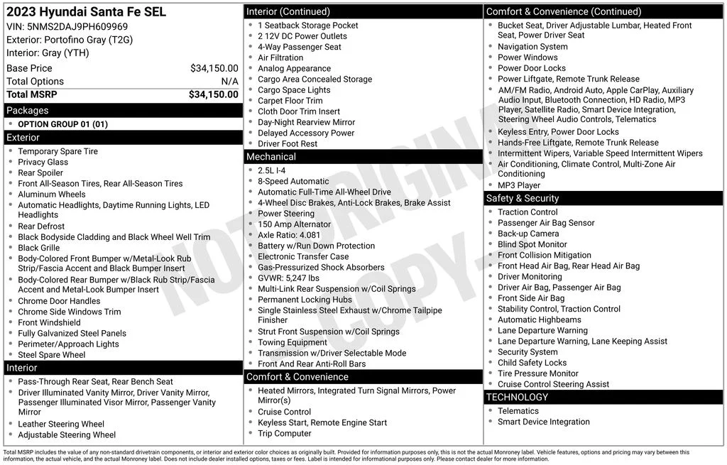 Used 2023 Gray Hyundai SEL image 17