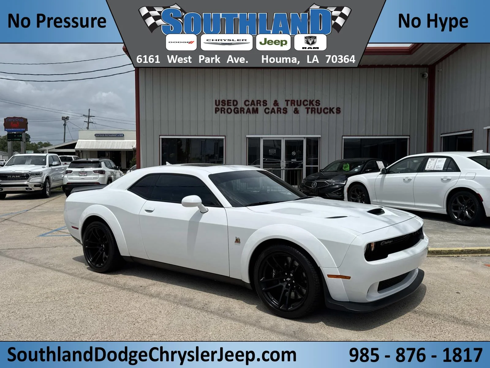 Used 2023 White Knuckle Clearcoat Dodge R/T Scat Pack Widebody image 1