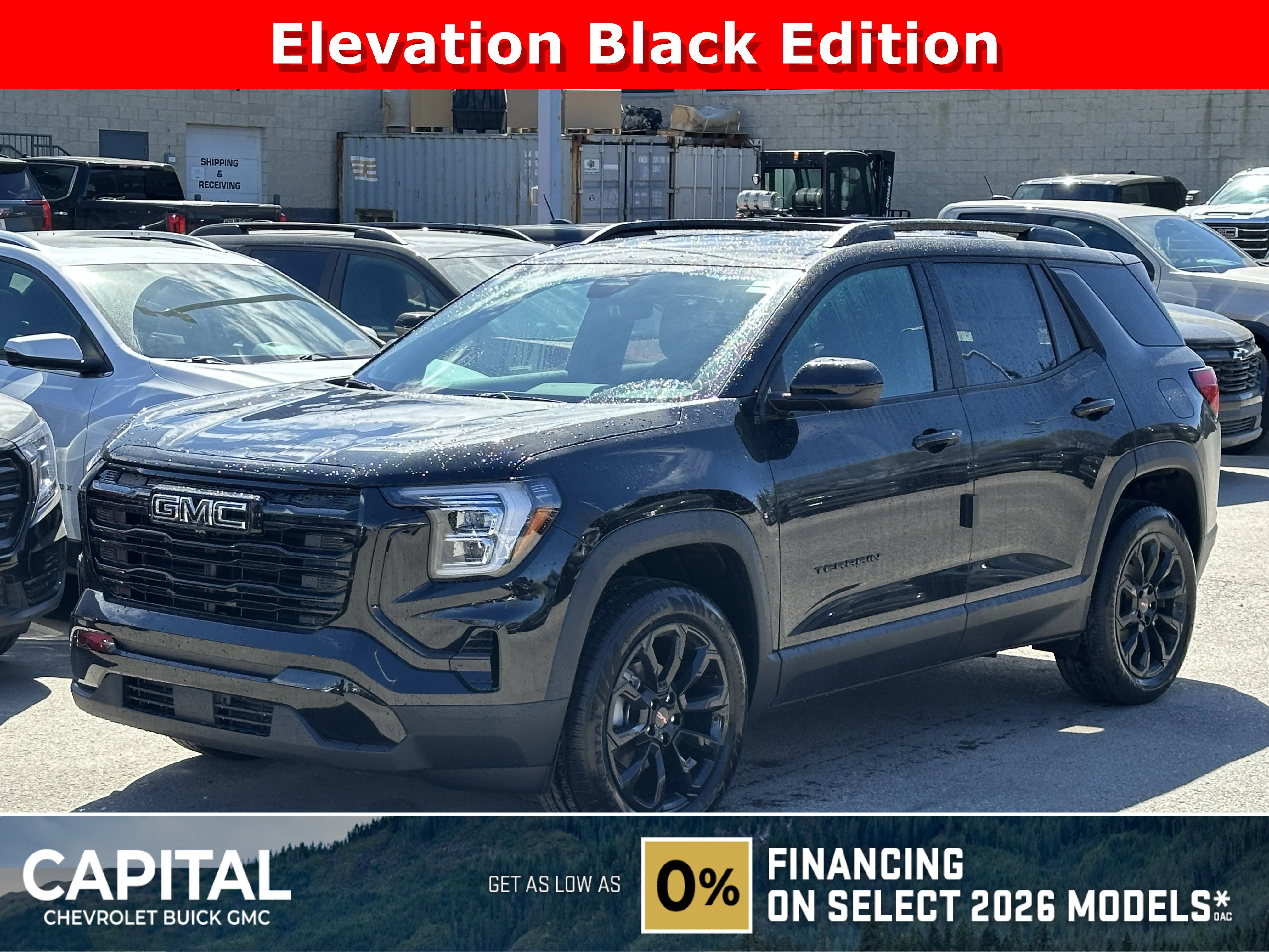 New 2026 Ebony Twilight Metallic GMC AWD Elevation image 1