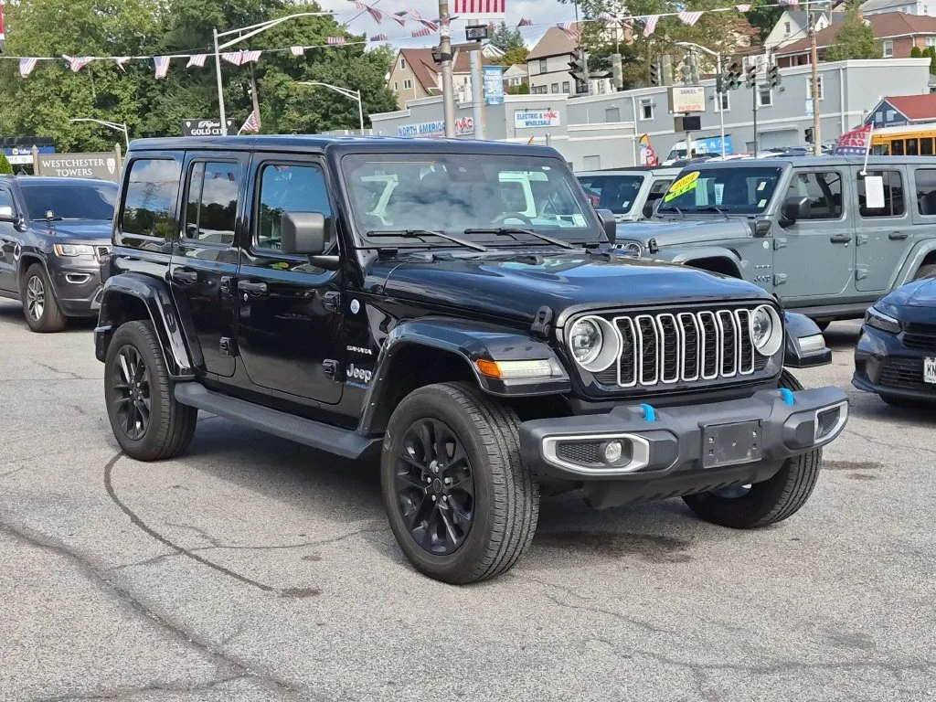 Used 2024 Black Jeep Sahara 4xe image 3