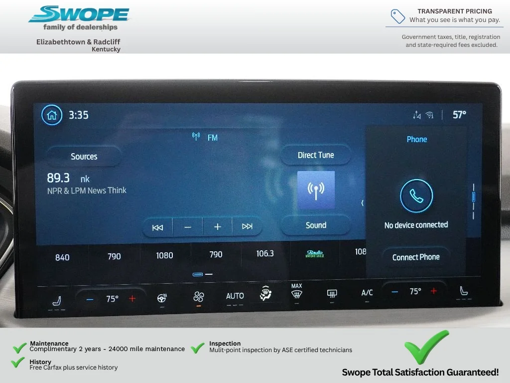 Used 2025 STAR WHITE METALLIC TRI-COAT Ford PHEV image 28