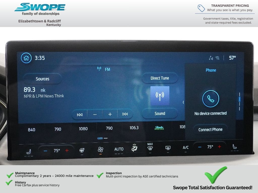 Used 2025 STAR WHITE METALLIC TRI-COAT Ford PHEV image 28