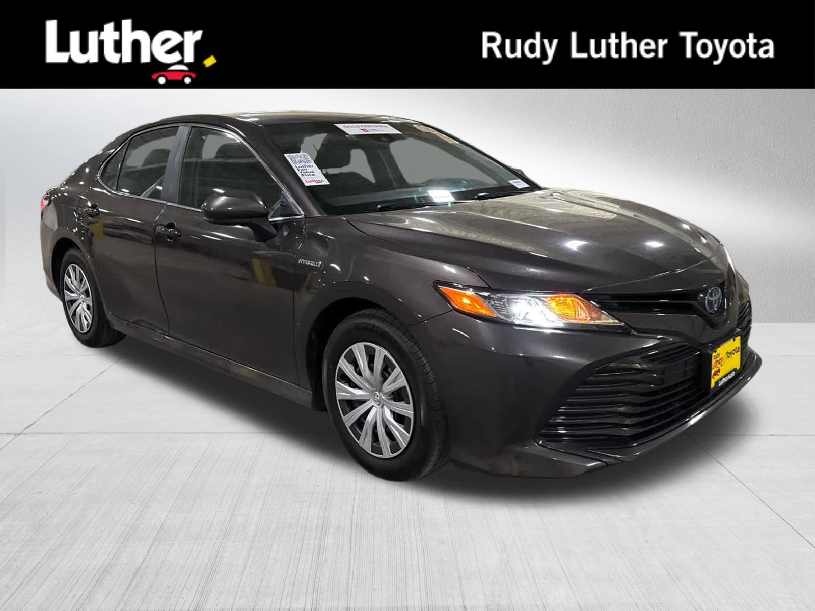Used 2018 Brown Stone Toyota Hybrid LE image 1
