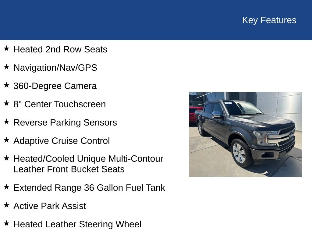 Certified Used 2019 Magnetic Metallic Ford Platinum image 34