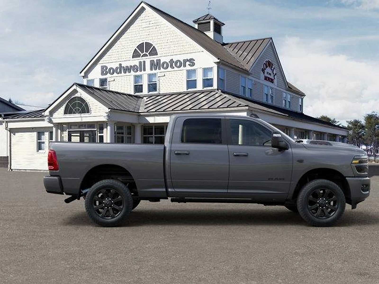 New 2027 Ceramic Gray Clear-Coat Exterior Paint RAM Laramie 4x4 Crew Cab 6